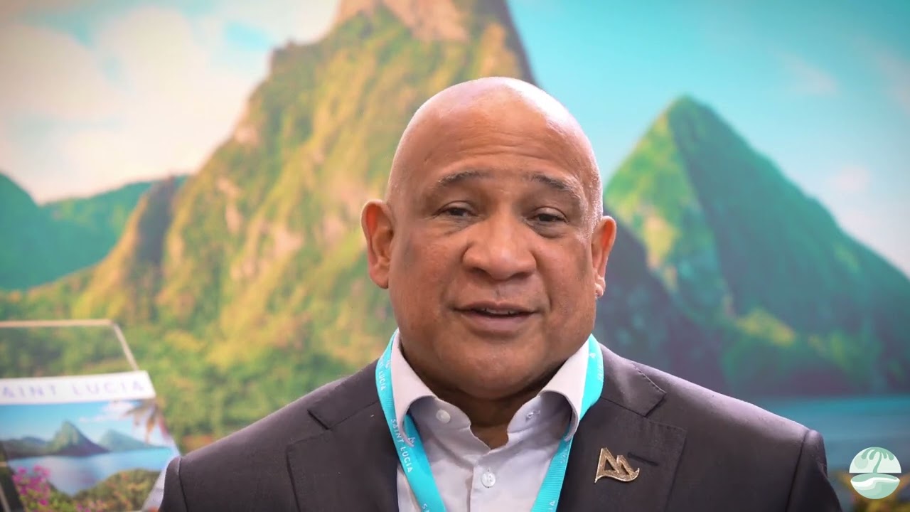 Dr. Ernest Hilaire, St. Lucia’s Deputy Prime Minister and Minister of Tourism at ITB Berlin