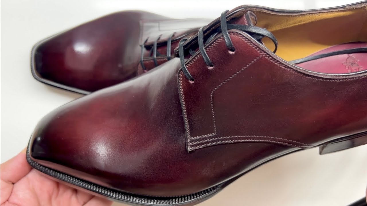 A Few Fair Shoes - Antonio Meccariello Argentum MTO Fabiana Derby in Vintage Aglianico Calf