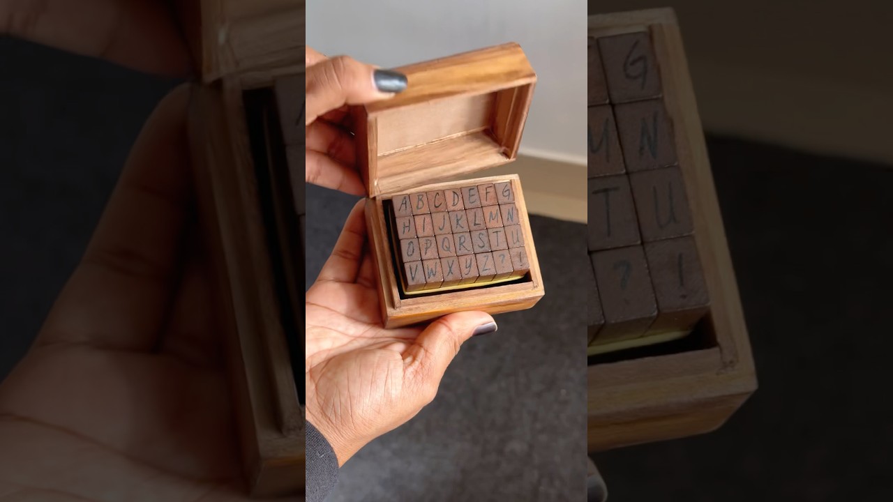 Wooden Alphabet Stamp in Lowercase ✨🌷