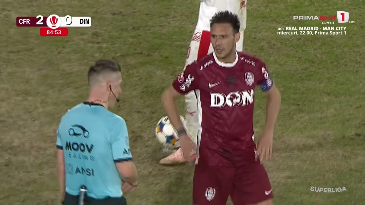 Penalty ratat în CFR - Dinamo! ”Câinii” irosesc șansa de a aprinde finalul și de a reintra în joc