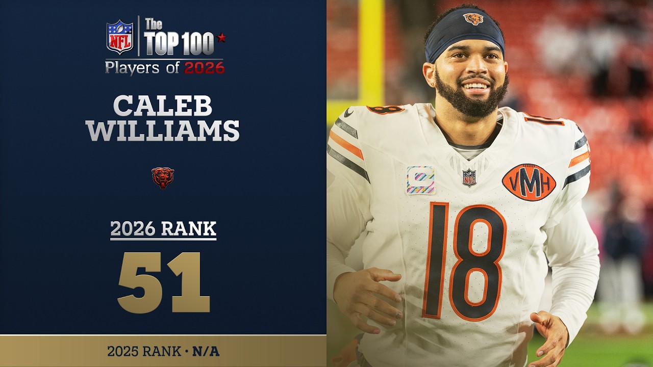 51: Caleb Williams (QB, Bears) | Top 100 Players of 2026