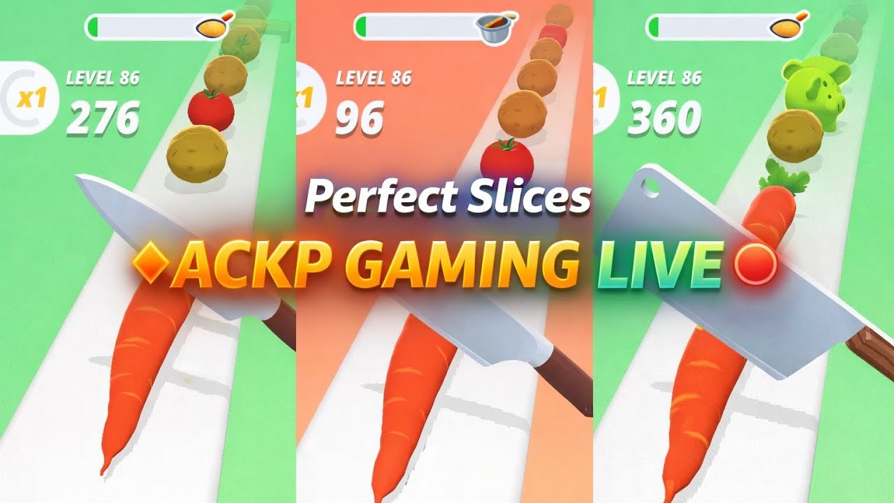 Perfect Slices 🍆🧅🥒🍏Live 🛑 streaming part 45 #shorts #live #ai #games #perfactslices #amresh