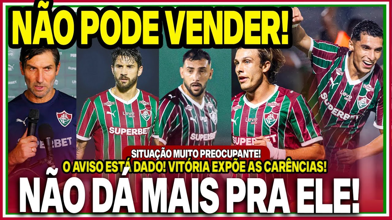 🔥COLOCOU O JOGO NO BOLSO! TEM QUE FICAR NO FLU!😡CHEGA! ALGUÉM PRECISA TOMAR UMA DECISÃO! NÃO DÁ MAIS