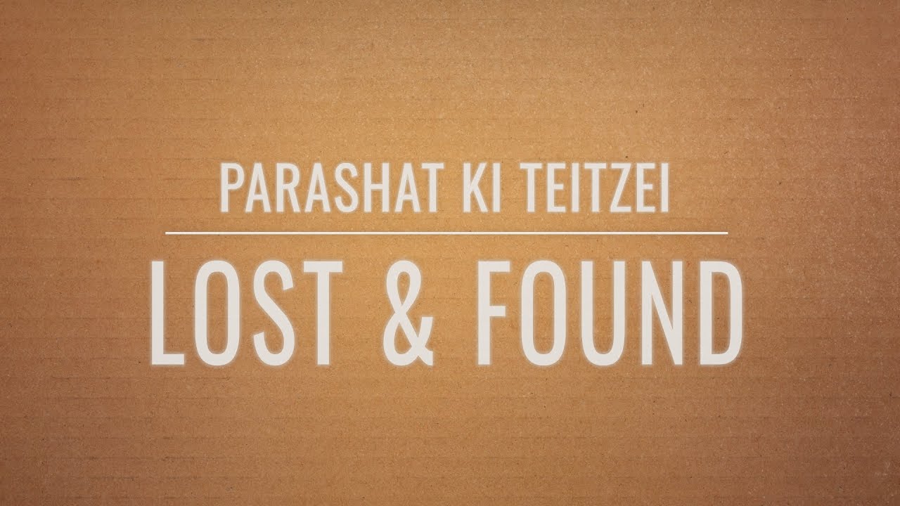 Parashat Ki Teitzei 5782: Lost and Found