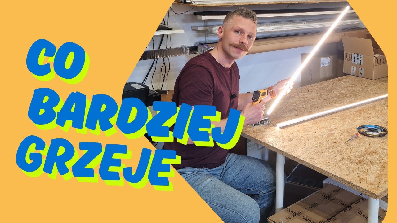 Sprawdzam jak grzeją się taśmy LED w profilach plastikowych i aluminiowych