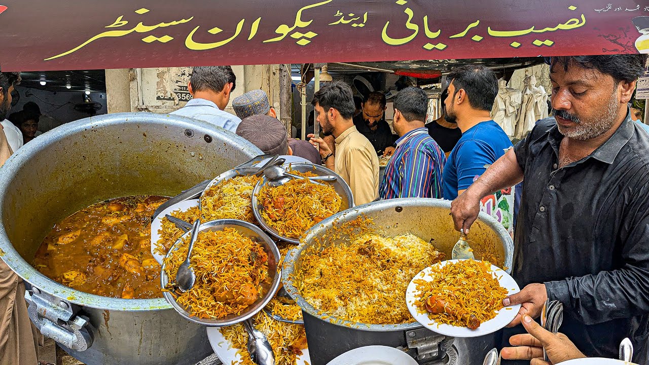 KARACHI’S FAMOUS DAIG STYLE CHICKEN BIRYANI | NASEEB BIRYANI RECIPE PK | BEST STREET BIRYANI MAKING