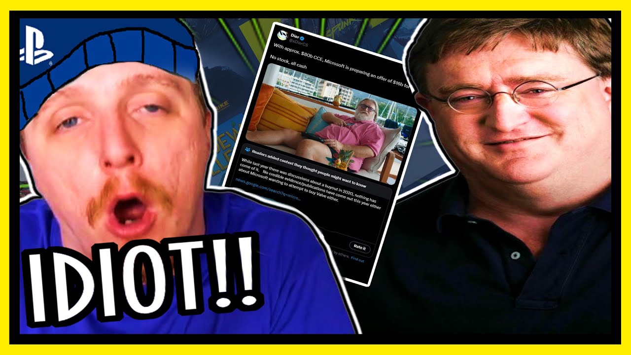 DreamcastGuy Is a MORON!! Infamous PlayStation Fanboy Falls for OBVIOUS Fake Xbox & Valve Rumor!!