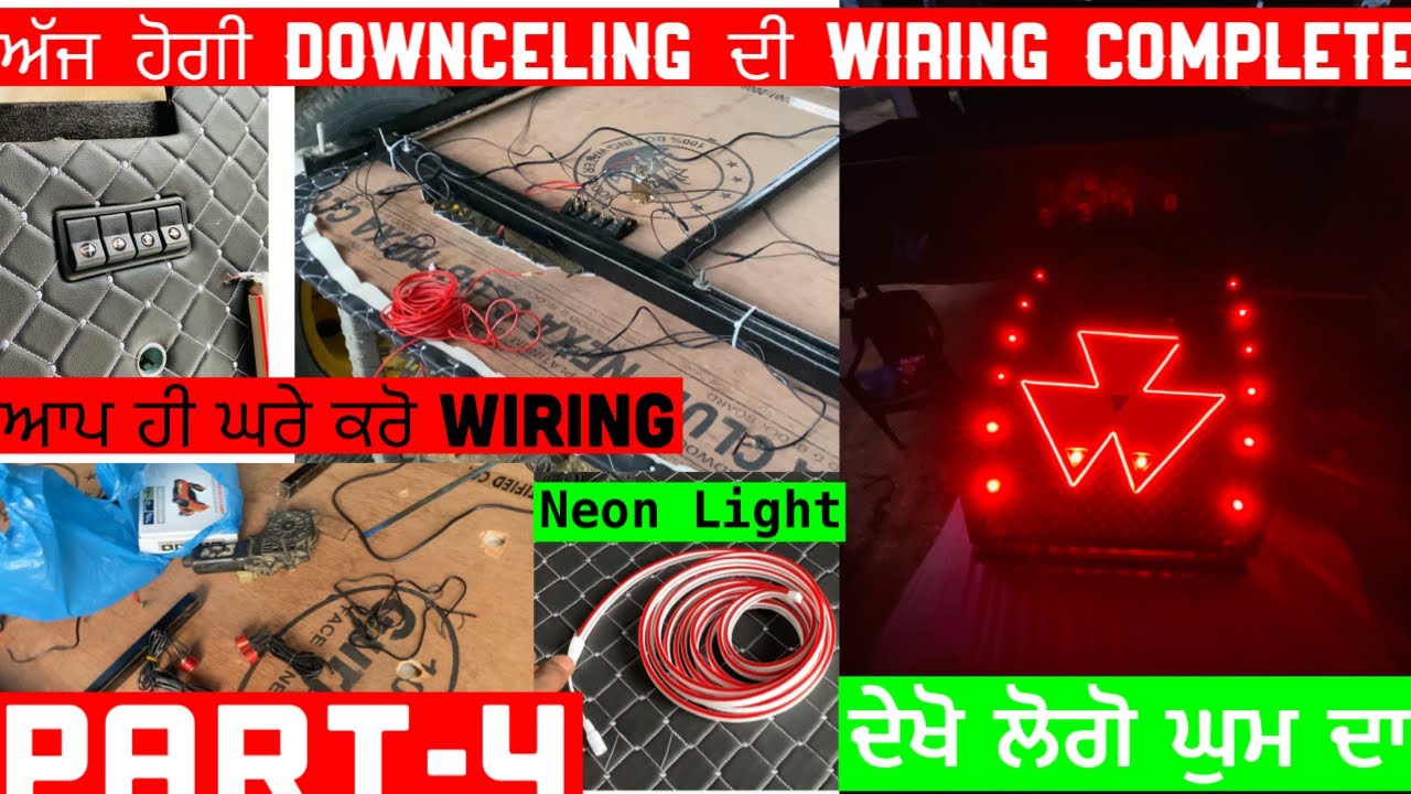 Fiber hood Down ceiling (tractor downceling wiring ਸਿੱਖੋ ਕਰਨੀ) Part-4