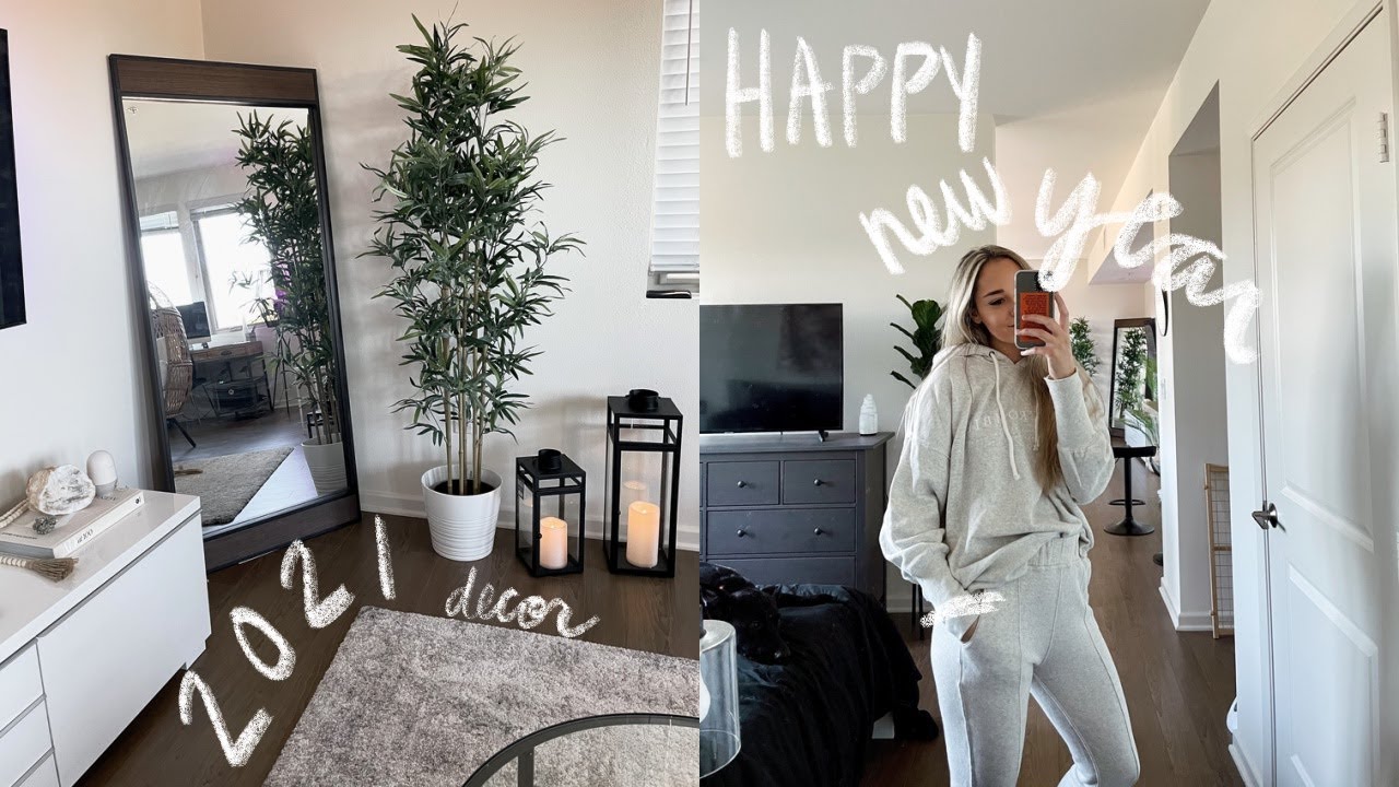 VLOG 01:decorating my apartment for 2021 + putting away the Xmas decor! (Amazon/IKEA/Target Decor)