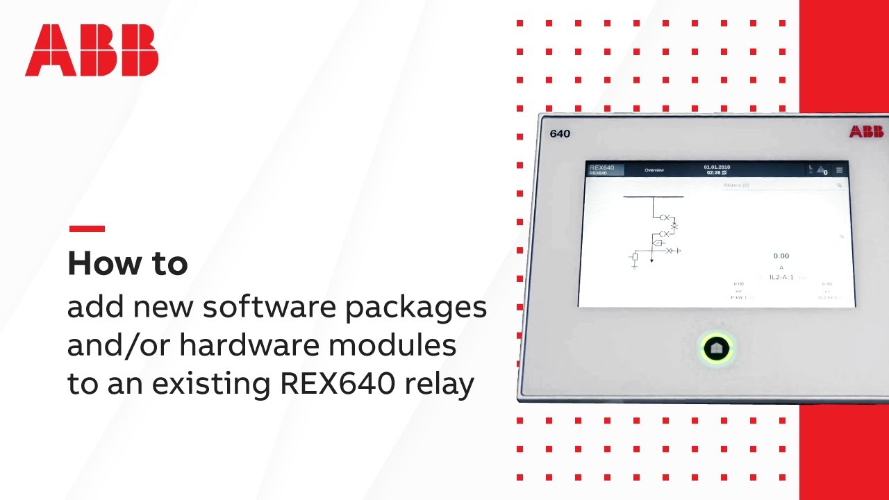 How to add new software packages and/or hardware modules to an existing REX640 protection relay?