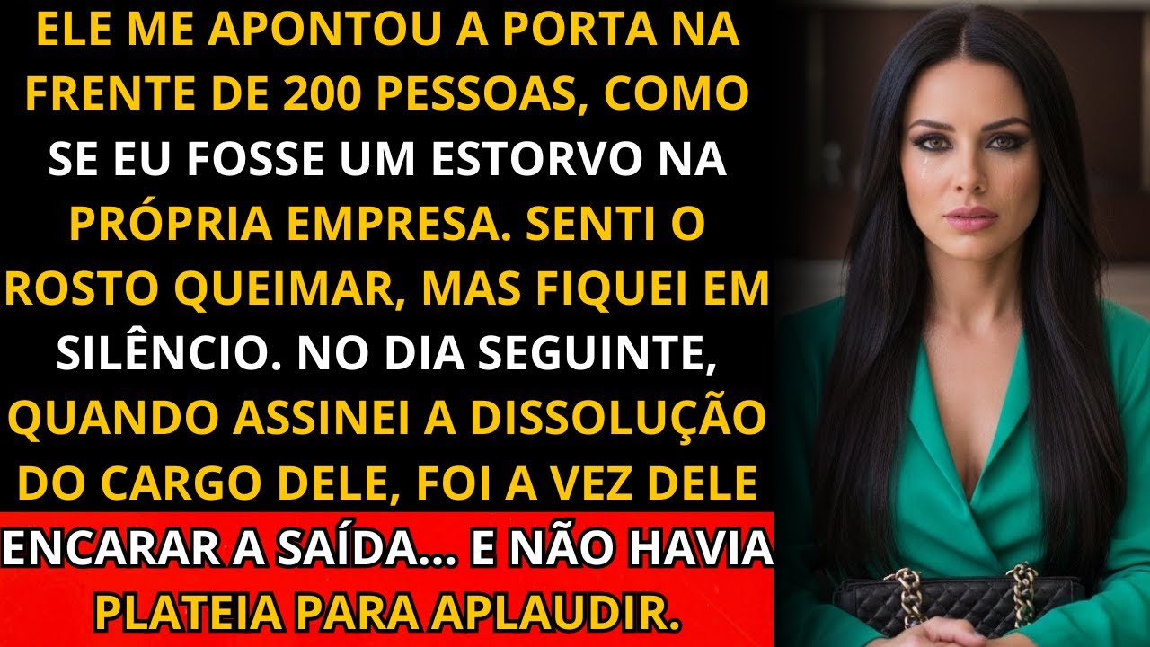 meu marido me expulsou da conferência diante de 200 pessoas — no dia seguinte, fui eu quem dissolveu