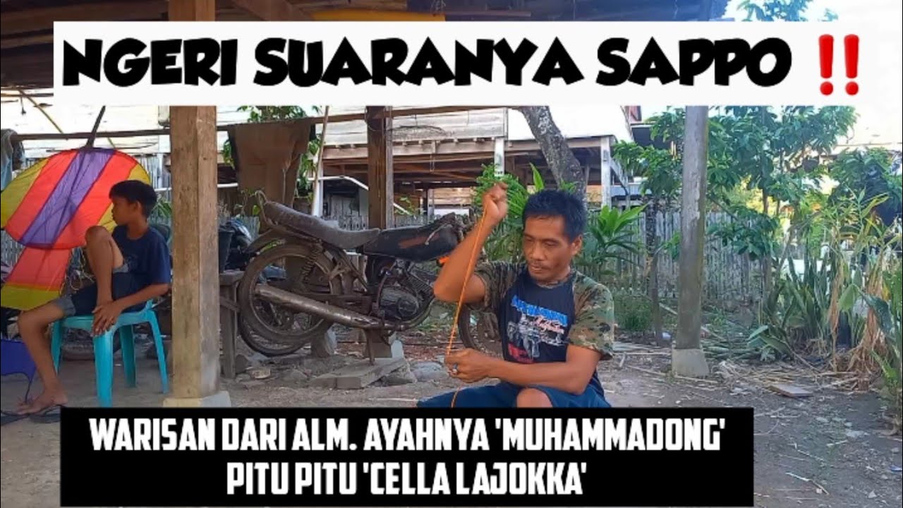 🔴Pitu Pitu Rotan Khas Suku Bugis Di Lajokka, Kec.Tanasitolo,Wajo, sulawesi selatan | Kite Sound 1