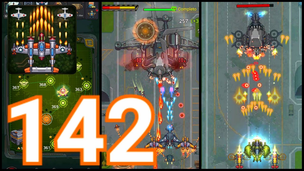1945 Air Force-(Gameplay 142)-Niveles 368-369-370
