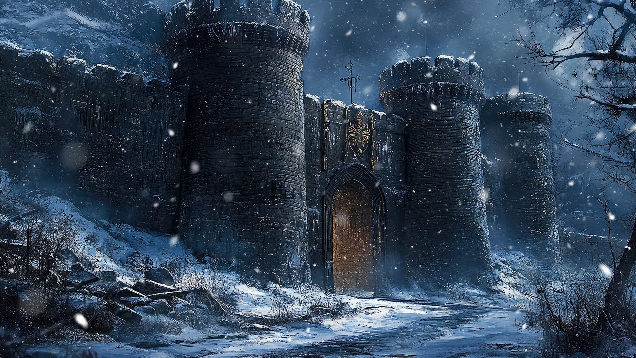 The Gate of the Frozen Keep | Medieval Celtic Winter Ambience for Calm Energy & Gentle Focus