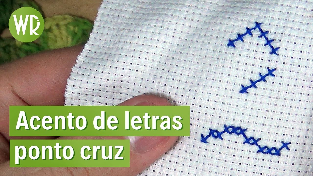 ❌Acentos de letras em ponto cruz. Como bordar? (Til, agudo e circunflexo)