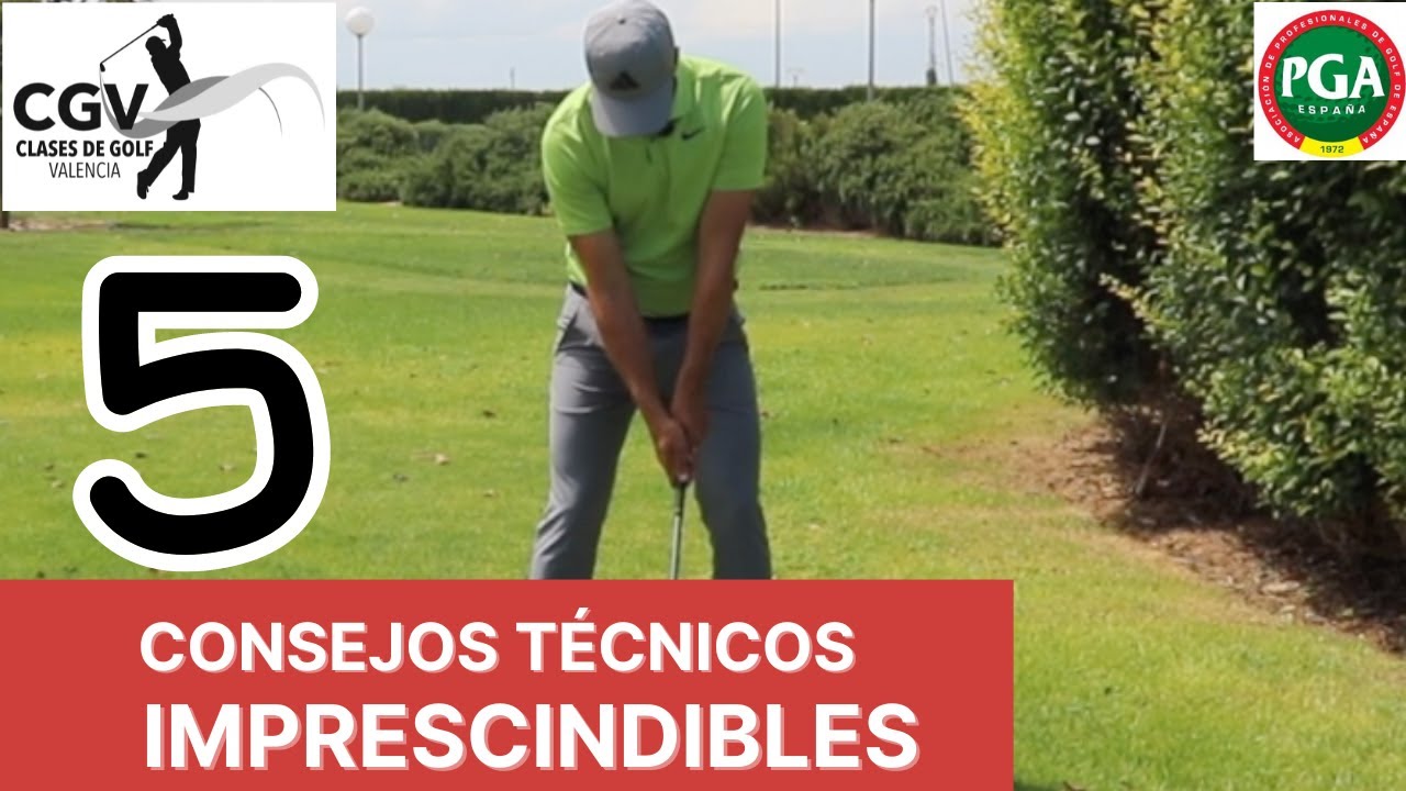 5 consejos Técnicos IMPRESCINDIBLES - Clases de GOLF en Español