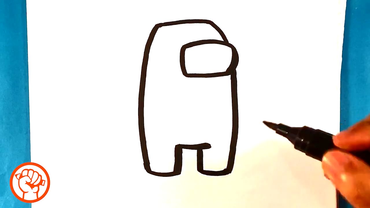 How to Draw Among Us Character - Easy Pictures to Draw