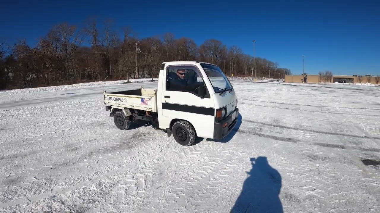 Subaru Sambar goes Snow Driving