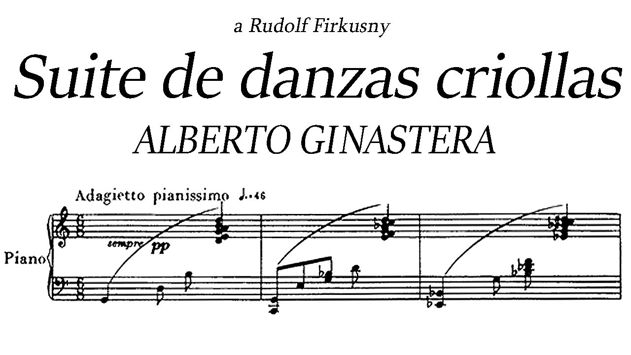 Alberto Ginastera - Suite de danzas criollas op. 15 (1946) Score
