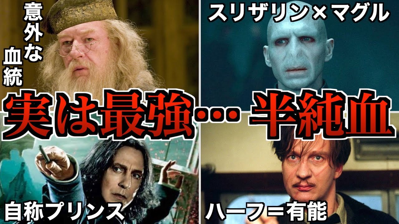 【最強キャラの法則】魔法使いにマグルの血が混ざると覚醒するので、半純血こそが魔法界最強！を徹底解説！