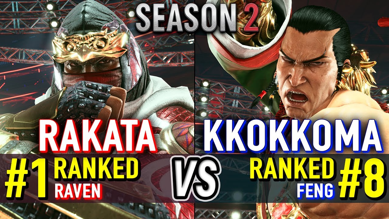 T8 🔥 RAKATA (#1 Ranked Raven) vs KKOKKOMA (#8 Ranked Feng) 🔥 Tekken 8 High Level Gameplay