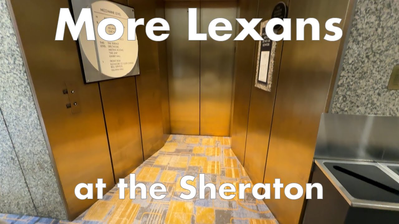 Unique Lobby and Pool Elevators at the Sheraton Crown Center, Kansas City MO