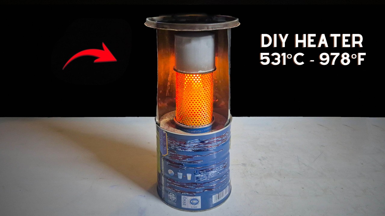 No Gas, No Electricity! DIY Emergency Infrared Heater! Instant Heat for Winter