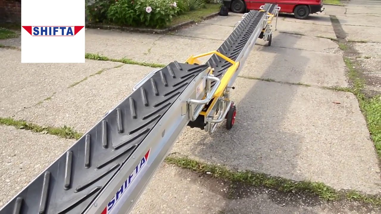 Kavics, beton, törmelék, föld | Shifta szállítószalag | Förderband | Conveyor belt | Deckman
