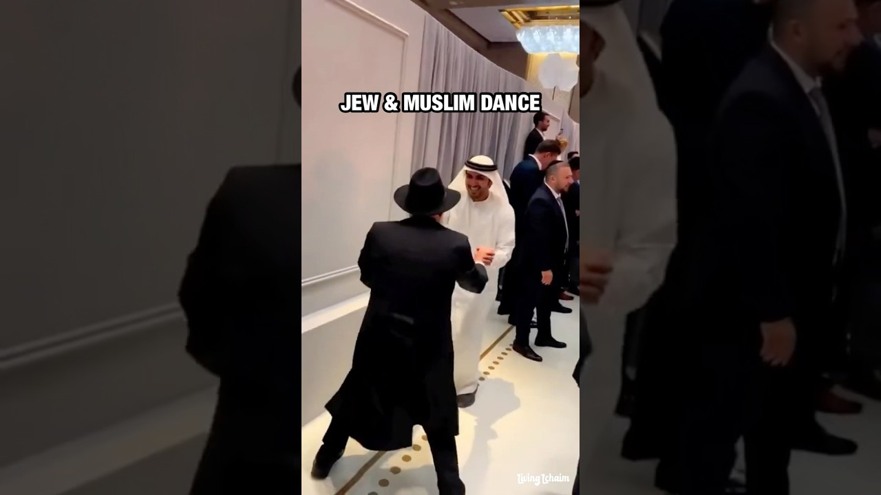Arab and Jew Dancing TOGETHER. Dont be fooled by the world. There&rsquo;s room for love & respect.