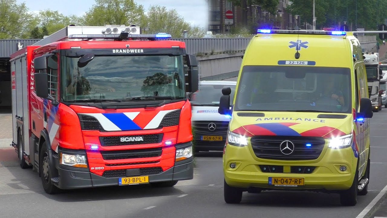 Ambulances, Brandweer, Koninklijke Marechaussee en Defensie met spoed onderweg in Helmond!