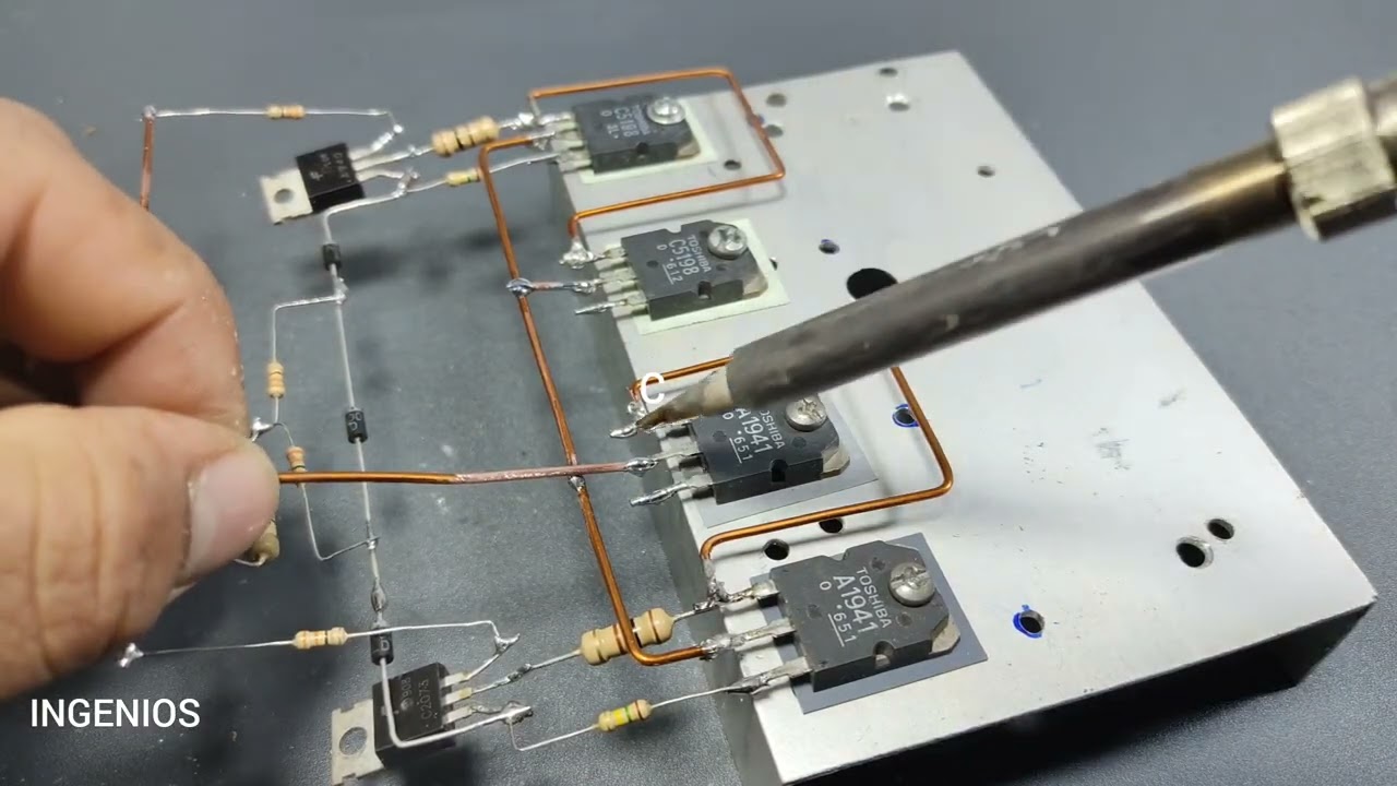 Amplificador De Audio con c5198 y A1941 a 32-0-32v DC