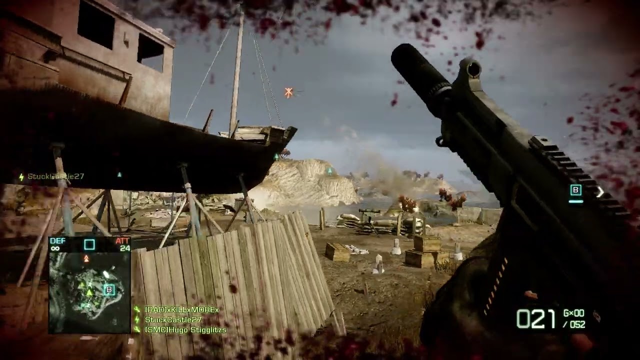 Battlefield Bad Company 2 - Rush - Isla Inocentes - Xbox 360 Gameplay