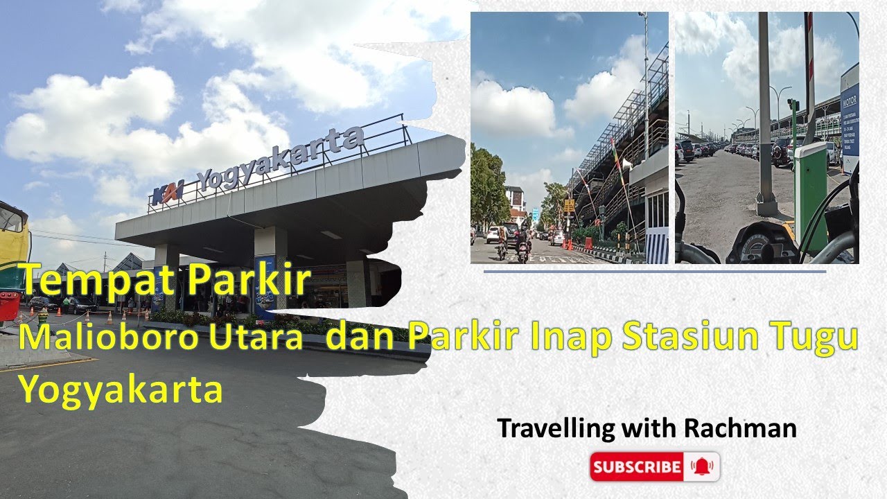Tempat Parkir Stasiun Tugu dan Malioboro Utara Yogyakarta #wisatayogyakarta #stasiuntugu #malioboro