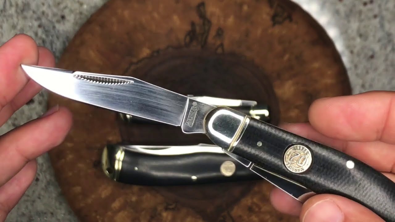 Marble’s D2 Canvas Micarta Series Sowbelly, Trapper, and Jumbo Trapper!!