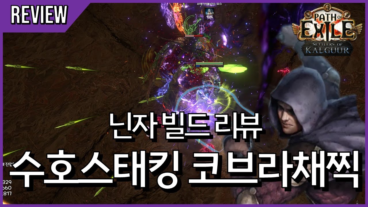 어떻게 스킬 이름이 코찍ㅋㅋㅋ 근데 왜 좋지..? [ poe 3.25 닌자 빌드 리뷰 #14 ]