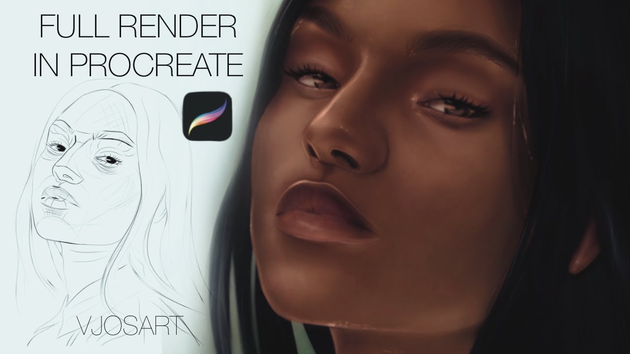 FULL RENDER in Procreate | deutsch | tutorial