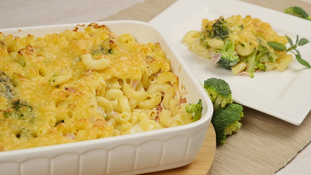 Nudelauflauf mit Brokkoli & Käse