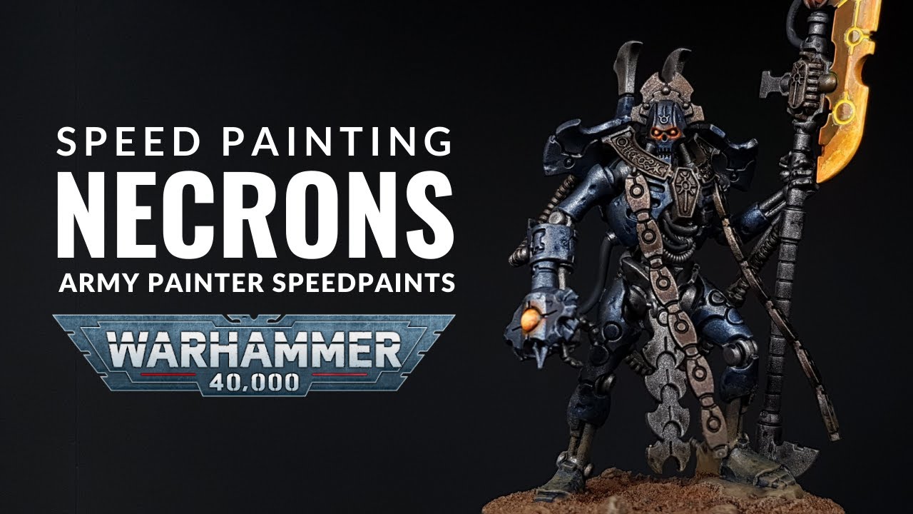 Speed painting Necrons | Cobalt Necrons | Warhammer 40k