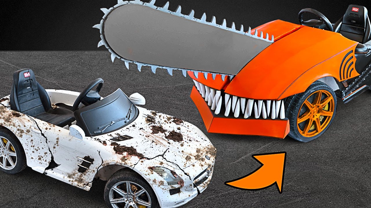 I made a Chainsaw Man's Car out of an Old Mercedes