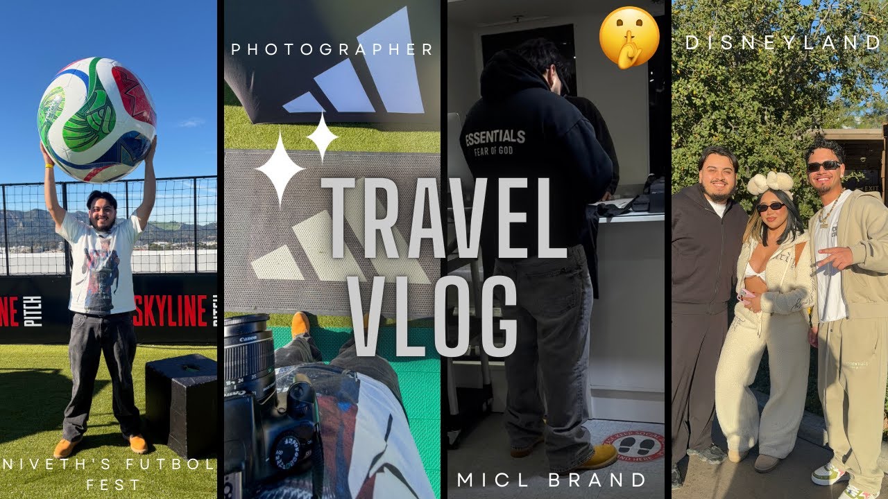 Travel Vlog | Soccer, Disneyland, Clothing brand 🤯⚽️