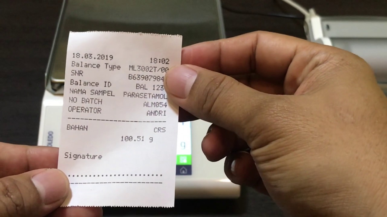 setting menu timbangan ML3002T