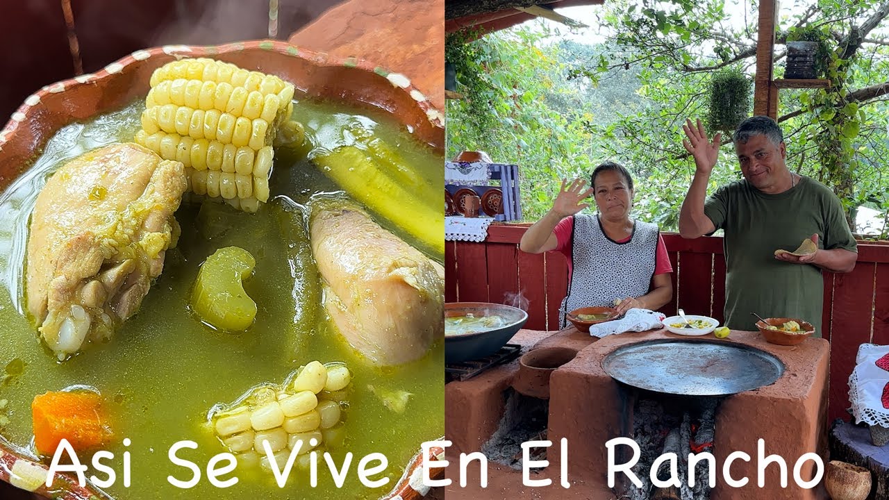 El Mejor Caldito De Pollo Verde Asi Se Vive En El Rancho