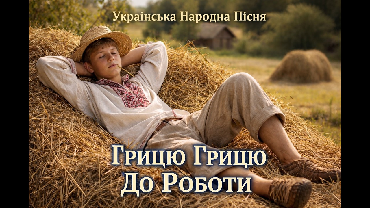 Грицю Грицю до роботи Українська народна пісня