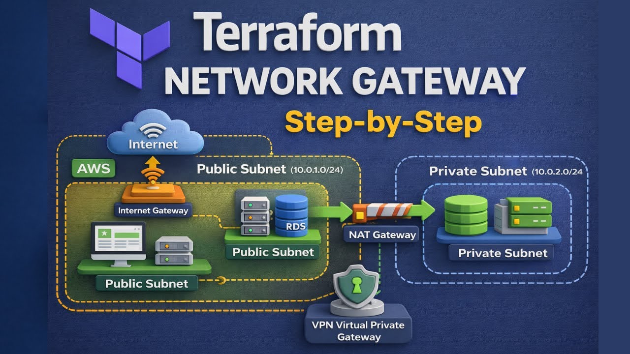 Terraform Network Gateway (Internet Gateway) LAB-8 |  Step by Step Practical in Hindi