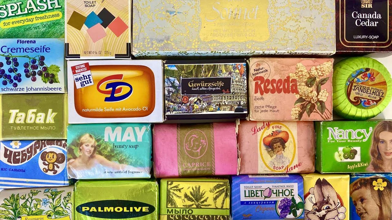 Vintage soap Unpacking. ASMR No Talking. Распаковка винтажного мыла без слов.