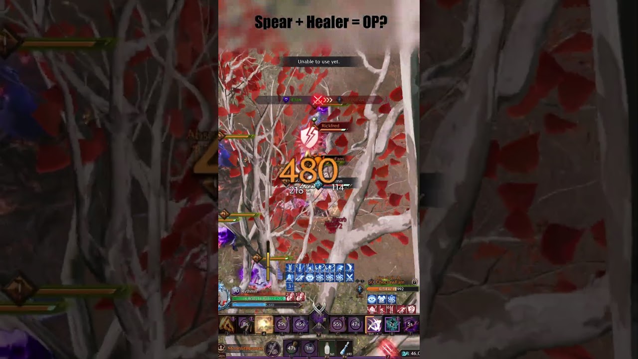 Spear with a Healer is STRONG  #throneandliberty