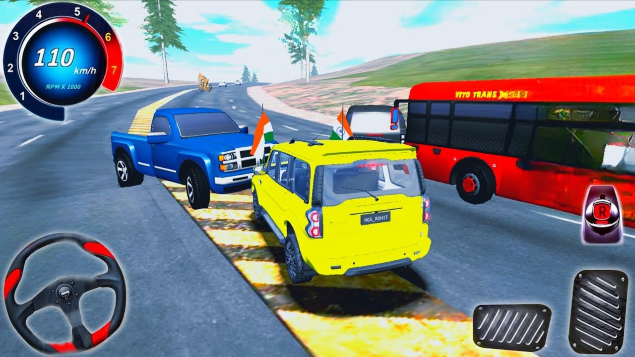 Indian Cars Simulator 3D - 4x4 SUV Real Scorpio Jeep Driving - Android GamePlay #3
