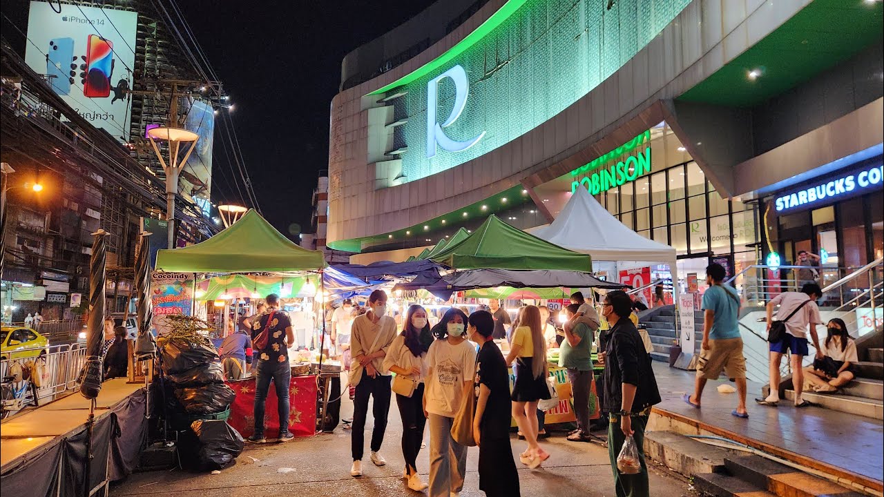 4K 🇹🇭 Walking Bangrak Area in Bangkok (Saphan Taksin BTS Station & Sathorn Pier)