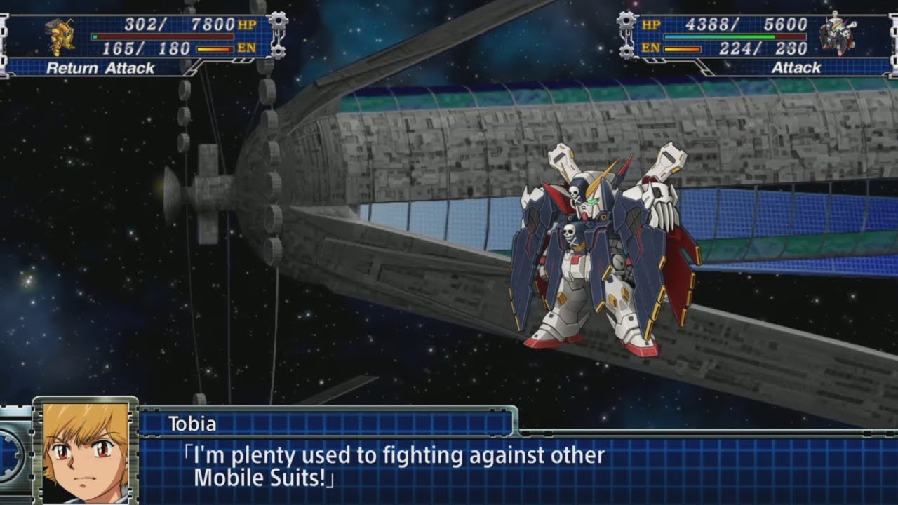 Super Robot Wars T - Crossbone Gundam X-1 Full Cloth Attacks