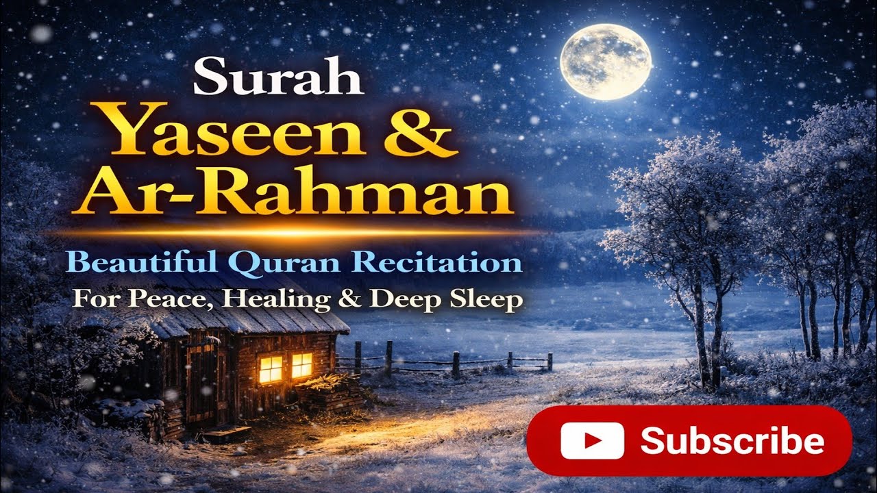 Surah Yasin (Yaseen) & Surah Ar Rahman | Beautiful Quran Recitation for Peace , Healing & Deep Sleep